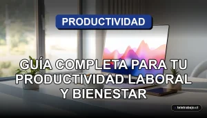Guía para adaptar tu productividad laboral y bienestar al cambio de hora en Chile 2026 en un entorno de oficina en casa.