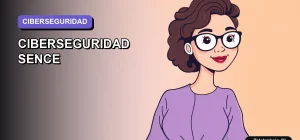 Ilustración vectorial plana de una mujer profesional de tecnología en capacitación de ciberseguridad, estilo premium y moderno.