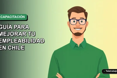 Ilustración plana vectorial de un hombre profesional con suéter verde trabajando en logística, sobre fondo degradado azul y verde.