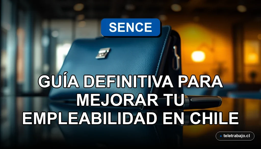 Capacitación gratuita SENCE 2026 para mejorar empleabilidad en Chile, fondo de oficina profesional.