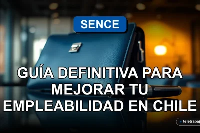 Capacitación gratuita SENCE 2026 para mejorar empleabilidad en Chile, fondo de oficina profesional.
