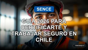 Capacitación SENCE en Trabajo en Altura, certificación 2026 para trabajadores en Chile, seguridad laboral en alturas.