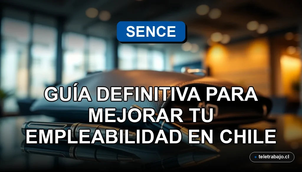 Capacitación SENCE para mejorar empleabilidad en Chile, cursos de formación profesional y certificaciones laborales.