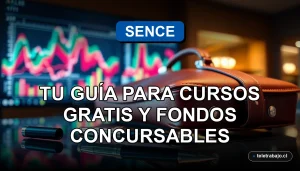 Guía visual para capacitaciones y fondos concursables SENCE 2026 en Chile.