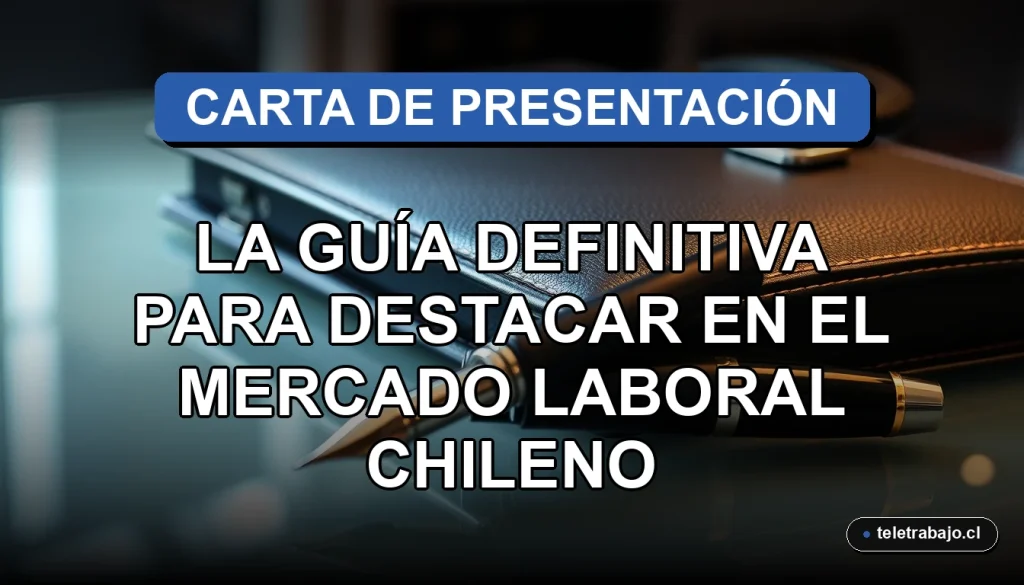 Guía profesional para crear una carta de presentación exitosa en Chile, elementos de oficina premium sobre vidrio.