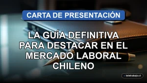 Guía profesional para crear una carta de presentación exitosa en Chile, elementos de oficina premium sobre vidrio.