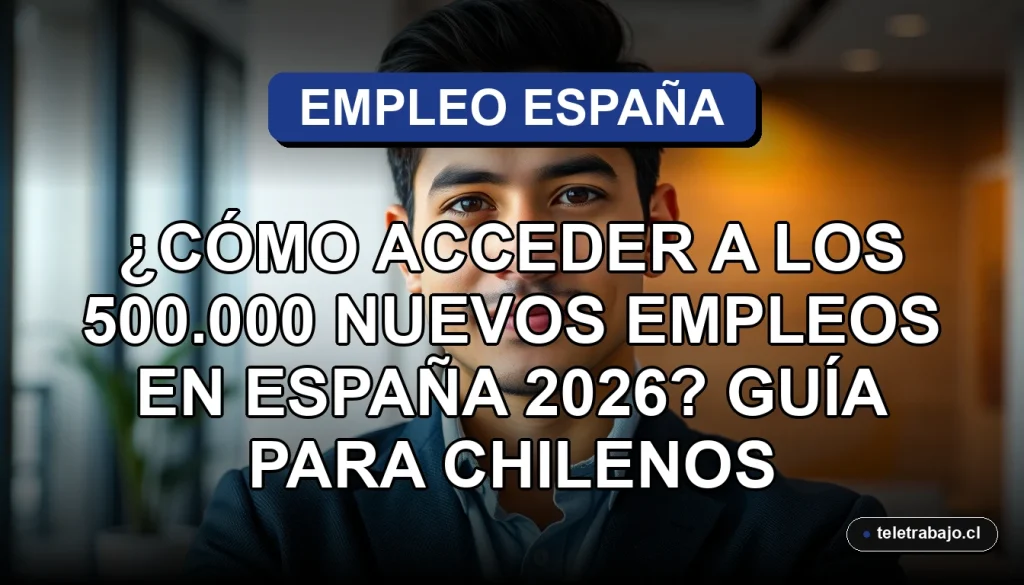 Guía para chilenos que buscan trabajo en España, oportunidades laborales y requisitos para emigrar en 2026.