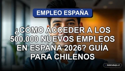 Guía para chilenos que buscan trabajo en España, oportunidades laborales y requisitos para emigrar en 2026.