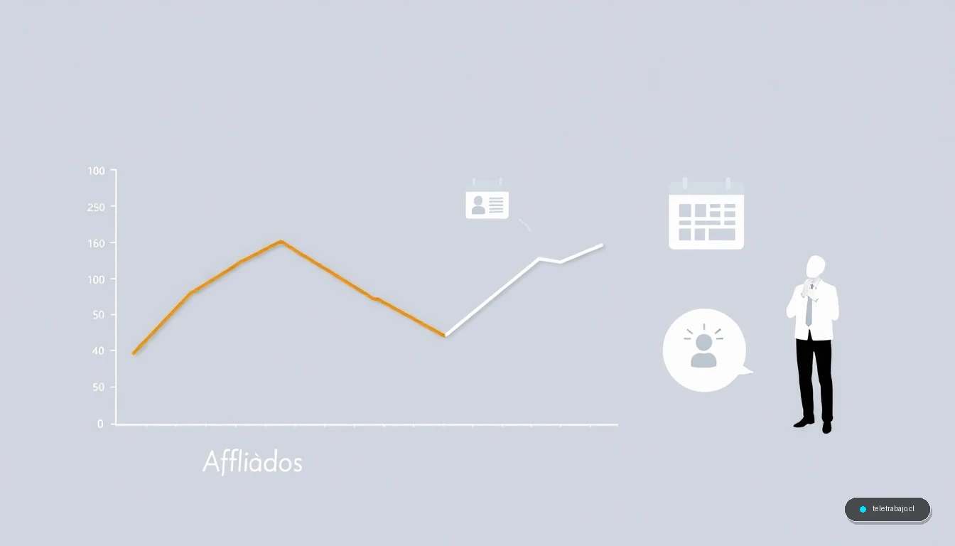 Infografía sobre la tasa de paro en mínimos históricos y el estancamiento de afiliados, con elementos de búsqueda de empleo.