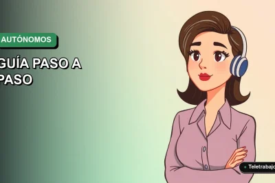 Guía ilustrada para calcular la cotización de trabajadores autónomos en Chile 2026, estilo vectorial moderno.