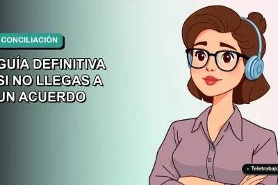 Ilustración plana corporativa de una mujer profesional chilena con expresión pensativa, sobre fondo degradado azul verdoso.