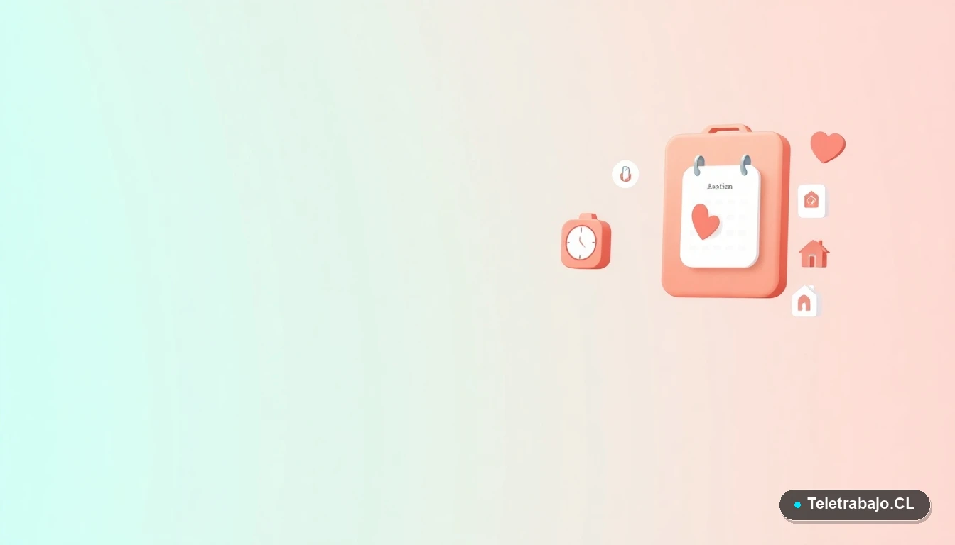 Elementos de interfaz de usuario abstractos y modernos que simbolizan la gestión del tiempo y la familia, como calendarios y gráficos, en estilo ilustración vectorial plana.