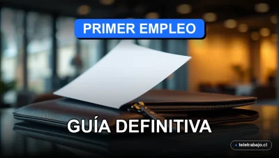 Guía definitiva para conseguir tu primer trabajo sin experiencia en 2026, sobre fondo de oficina corporativa moderna.