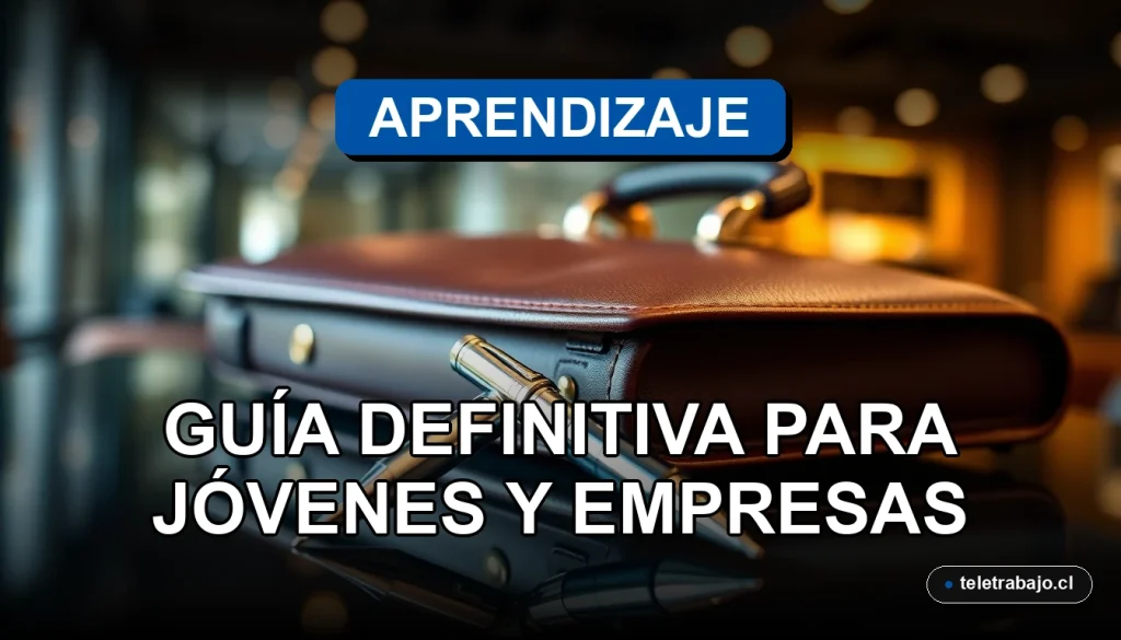 Contrato de Aprendizaje en Chile para jóvenes y empresas, guía legal y laboral sobre formación profesional.
