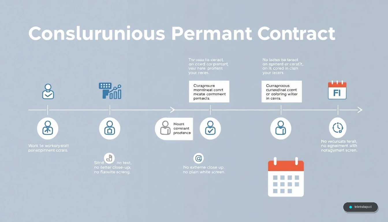 Infografía sobre el funcionamiento y derechos del contrato fijo discontinuo en España