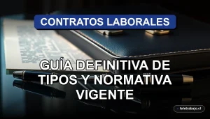 Guía visual sobre los tipos de contrato laboral y la normativa vigente en Chile para el año 2026.