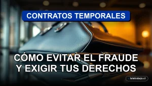 Guía legal sobre contratos temporales en Chile 2026 para trabajadores, derechos laborales y prevención de fraudes.
