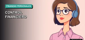 Ilustración vectorial plana de estilo premium de una mujer profesional chilena trabajando remotamente, con fondo degradado suave, para artículo sobre planificación financiera post renuncia.