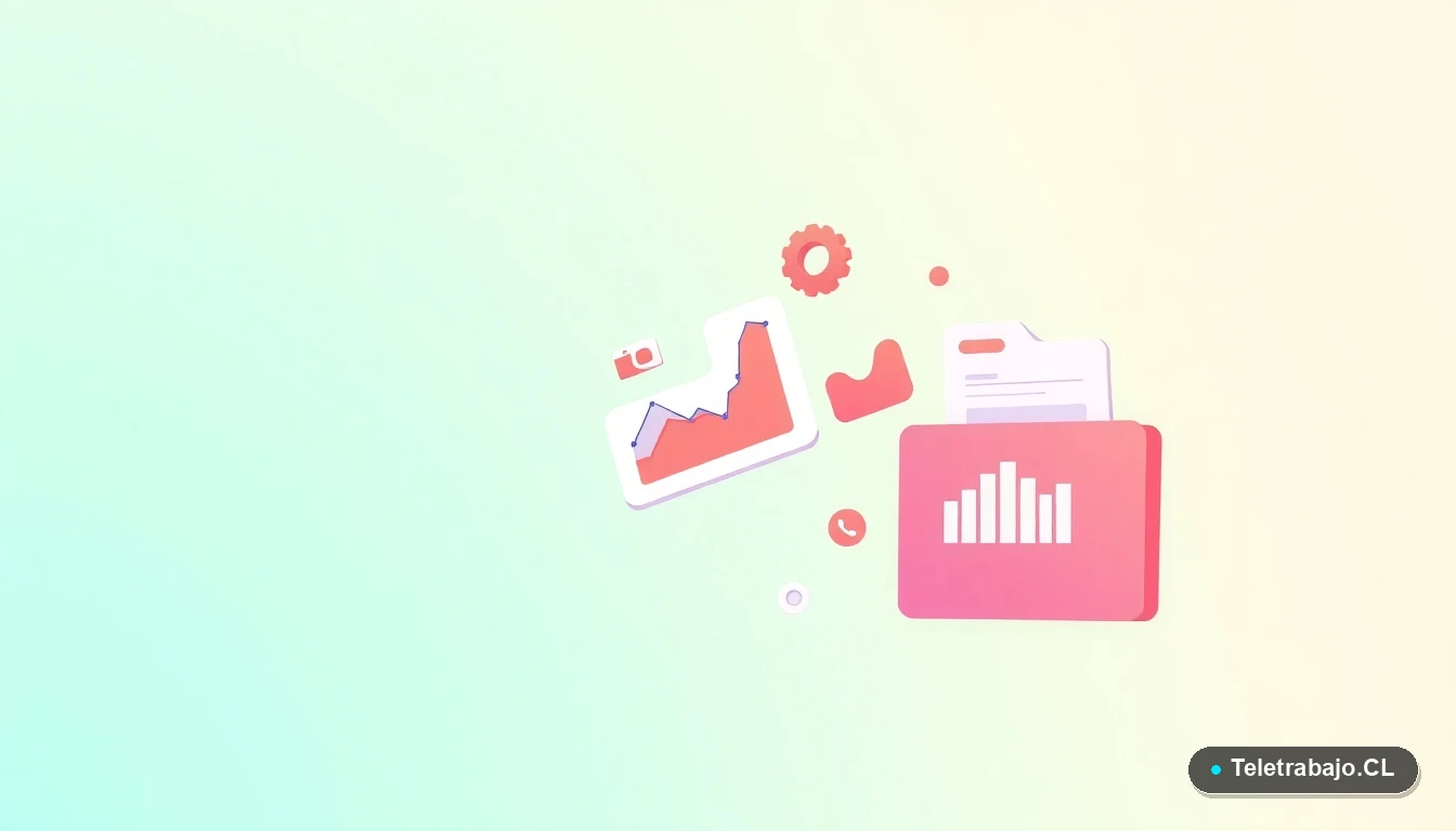 Elementos de interfaz de usuario abstractos y coloridos, como gráficos y engranajes flotantes, sobre fondo degradado menta, concepto de tecnología y organización financiera.