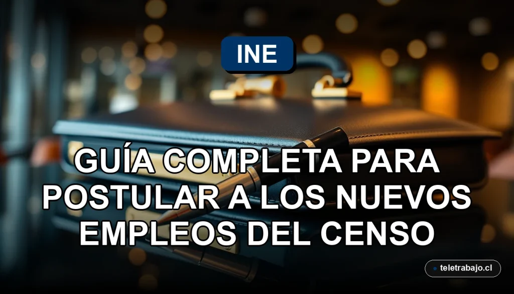 Guía completa para postular a los empleos del Censo INE 2026 sobre fondo corporativo