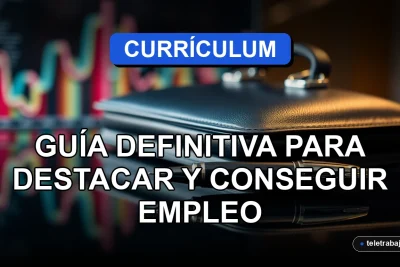 Un currículum vitae profesional creado con inteligencia artificial en Chile sobre una mesa de cristal moderna.