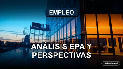 Fotografía de arquitectura moderna de un edificio corporativo de vidrio iluminado con luces azules y naranjas, representando el crecimiento laboral y la tecnología.