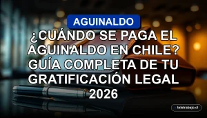 Guía completa sobre el pago del aguinaldo o gratificación legal en Chile para el año 2026, concepto de finanzas laborales.