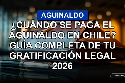Guía completa sobre el pago del aguinaldo o gratificación legal en Chile para el año 2026, concepto de finanzas laborales.