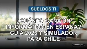 Guía de salarios para informáticos en España y simulador de sueldos TI para Chile 2026