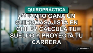 Un profesional de la quiropráctica en Chile sonriendo con confianza en una moderna clínica, representando el éxito y la proyección de carrera en el sector salud.