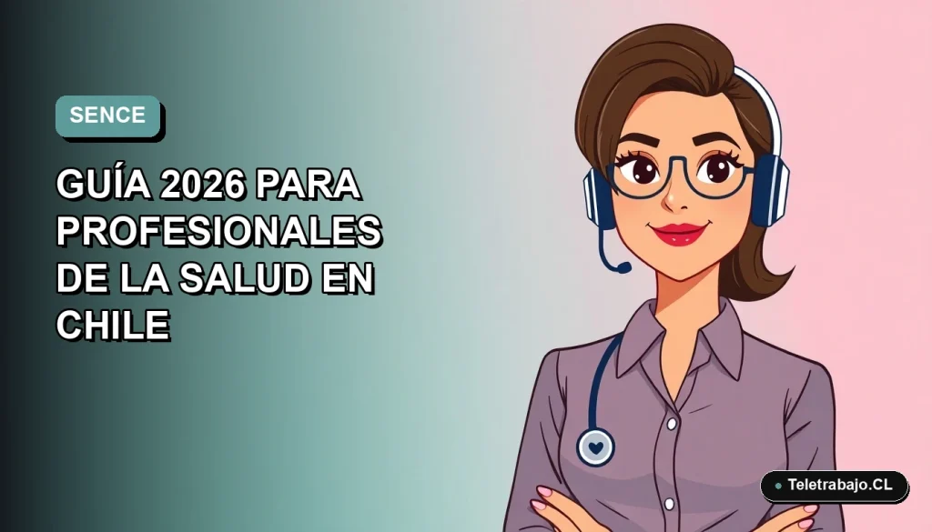 Ilustración vectorial plana de una profesional de la salud femenina, estilo Corporate Memphis, para el Curso SENCE de Administración Segura de Medicamentos 2026 en Chile.
