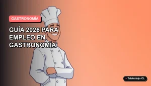 Ilustración vectorial plana de un chef profesional sonriente, con toque blanco y gorro, sobre fondo degradado suave vacío a la izquierda, para el Curso SENCE con Garzón.