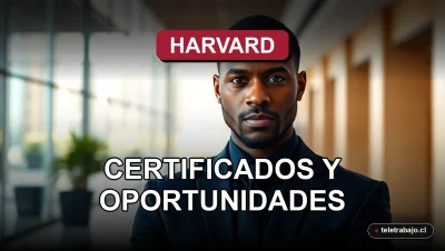Portada de revista editorial con un ejecutivo afrodescendiente en un entorno corporativo moderno, representando el prestigio y las oportunidades de los cursos gratuitos de Harvard con certificado.