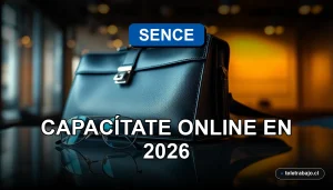 Cursos gratuitos SENCE para capacitación durante suspensión laboral, modalidad online 2026, Chile.