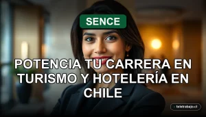 Cursos gratuitos SENCE 2026 para turismo y hotelería en Chile, capacitación profesional.