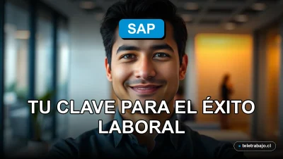 Hombre profesional hispano sonriendo con confianza en una oficina moderna, fondo desenfocado, representando éxito laboral.