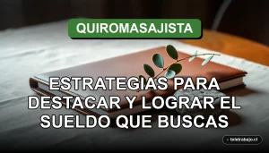 Curriculum vitae profesional para un quiromasajista destacado sobre fondo de lino y elementos de bienestar.