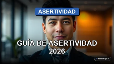 Guía profesional sobre cómo decir que no en el trabajo de manera asertiva, representada por un retrato de un ejecutivo latino en una oficina moderna.
