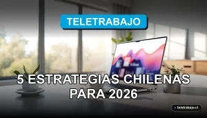 Estrategias chilenas para superar la procrastinación en el teletrabajo en 2026, oficina moderna y ordenada.