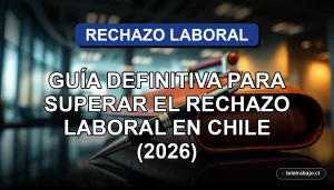 Guía para superar el rechazo en procesos de selección laboral en Chile, imagen conceptual profesional.