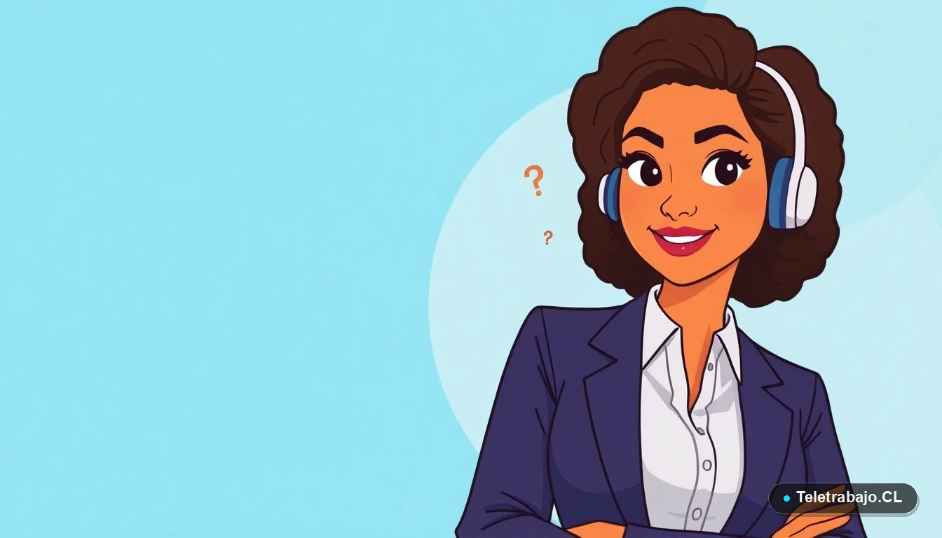 Mujer profesional en teletrabajo con expresión de confianza, representando derechos laborales y bienestar digital.