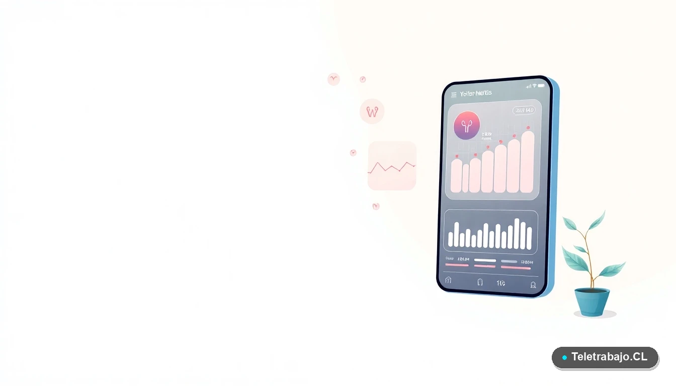 Elementos de interfaz de usuario abstractos: gráficos de barras, un ícono de techo de cristal agrietado y una planta, sobre fondo degradado verde azulado, simbolizando análisis de datos y brecha de género.
