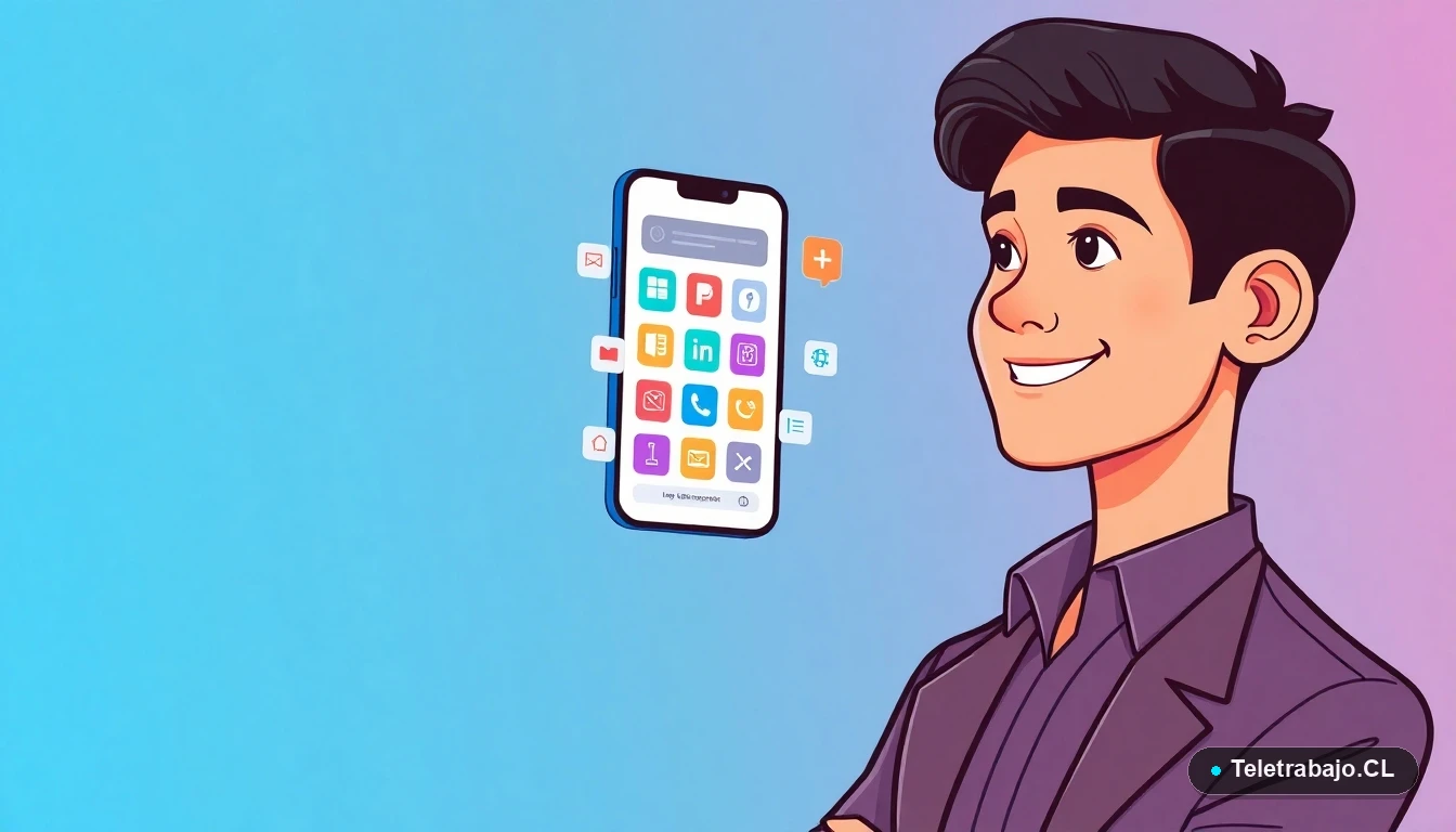 Profesional chileno capacitándose en desarrollo de aplicaciones móviles con programas SENCE 2026