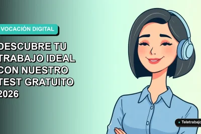 Ilustración plana vectorial de una mujer profesional de tecnología con blusa azul y corte bob, sonriendo, sobre fondo degradado suave azul verdoso. Espacio negativo a la izquierda.