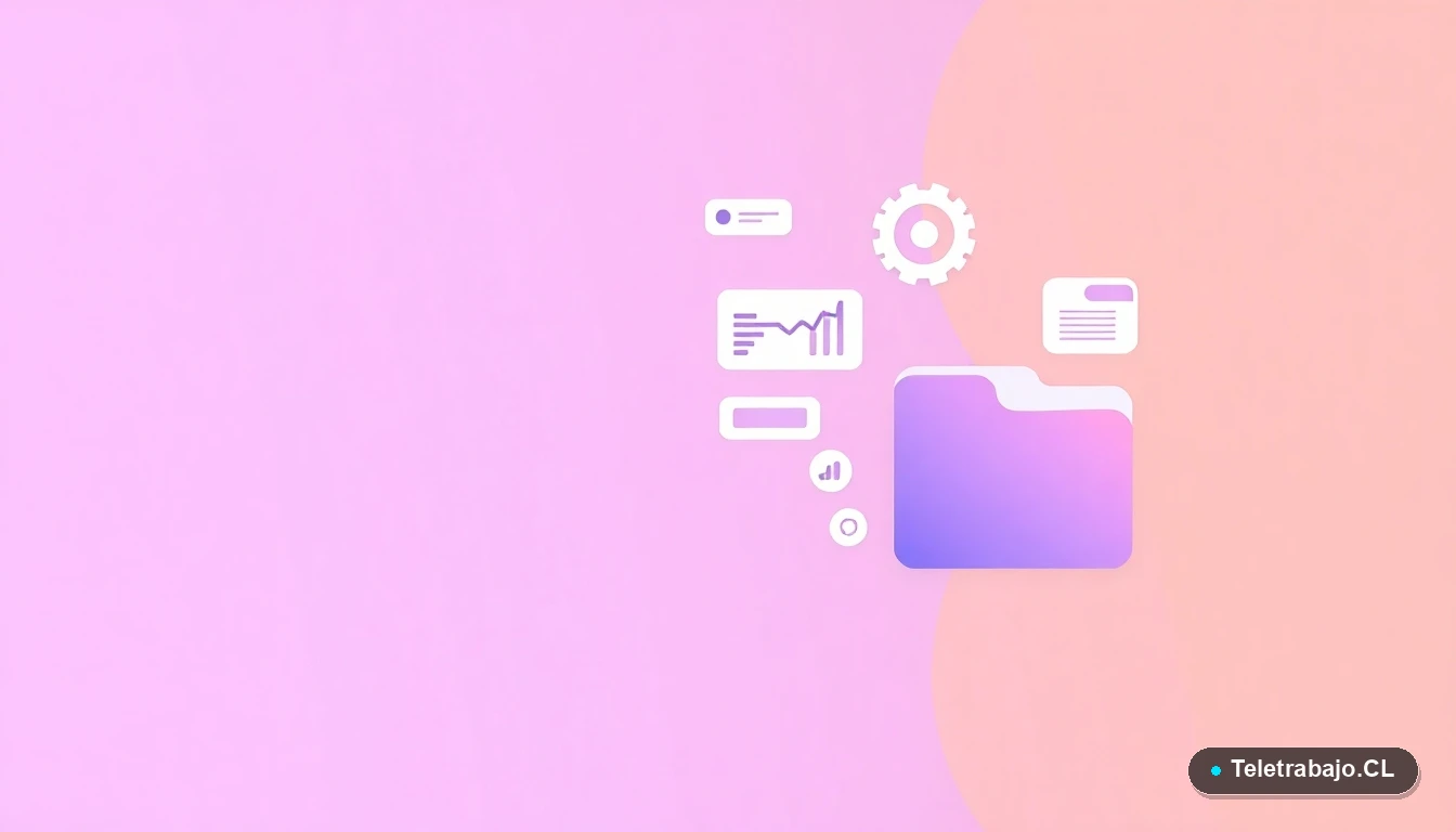 Composición abstracta de interfaz de usuario con gráficos y iconos flotantes, sobre fondo degradado lavanda, representando conceptos financieros y de gestión para trabajadores independientes.