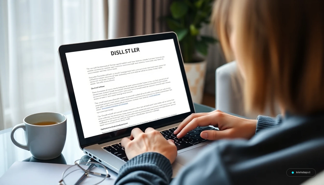 Persona recibiendo una notificación de despido estando de baja médica en su casa