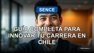 Un profesional chileno sonriendo con confianza, representando la innovación en capacitación y desarrollo de carrera con los Diplomados SENCE 2026.