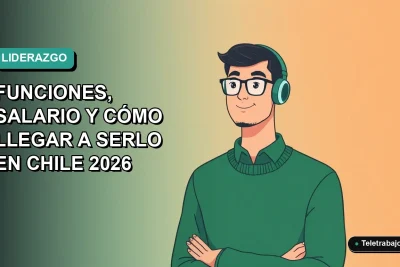 Ilustración plana de un director de operaciones (COO) hombre, estilo corporativo moderno, mirando a la izquierda con fondo degradado azul verdoso.