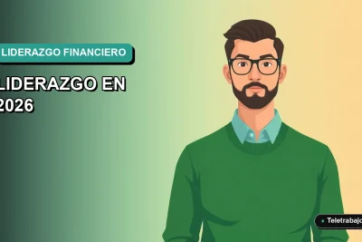 Ilustración plana vectorial de un director financiero masculino, estilo Corporate Memphis, con fondo degradado azul verdoso.