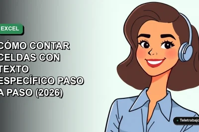 Ilustración vectorial plana de una mujer profesional chilena, estilo Corporate Memphis, con una blusa azul, sonriendo frente a un fondo degradado verde suave. Representa el dominio de Excel.